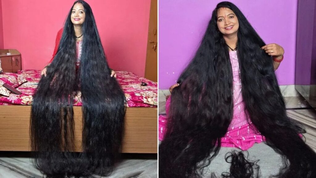 Uttarakhand woman hair record