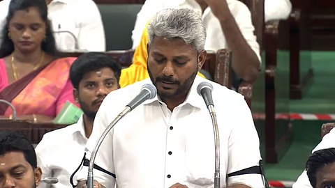 தமிழகத்திற்கு நியாயமான நிதிப் பகிர்வு வேண்டும்!. பேரவையில் ஒருமனதாக தீர்மானம் நிறைவேற்றம்! திமுக, அதிமுக ஆதரவு! minister mariam wilson assembly